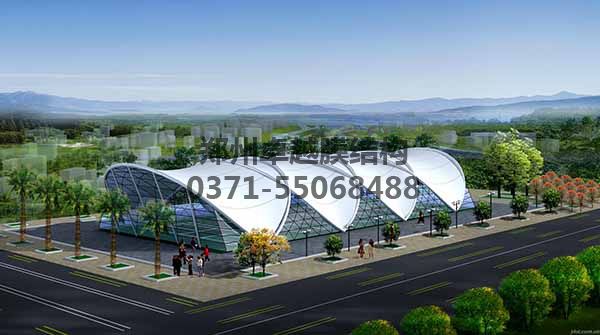 網(wǎng)球/羽毛球館頂棚膜結(jié)構設計一