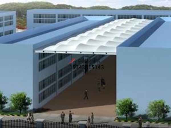 菏澤市膜結(jié)構(gòu)雨棚工程設計施工案例 　　